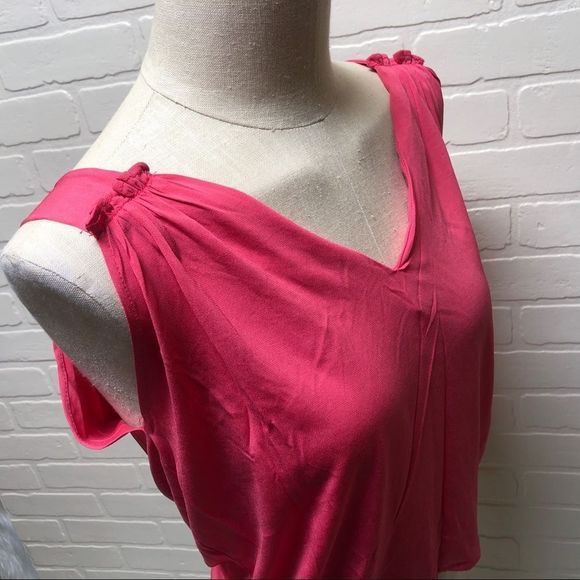 NWT Zara W&B Collection Womens Pink Cropped Double-V Tank Top Shirt M - Picture 6 of 11